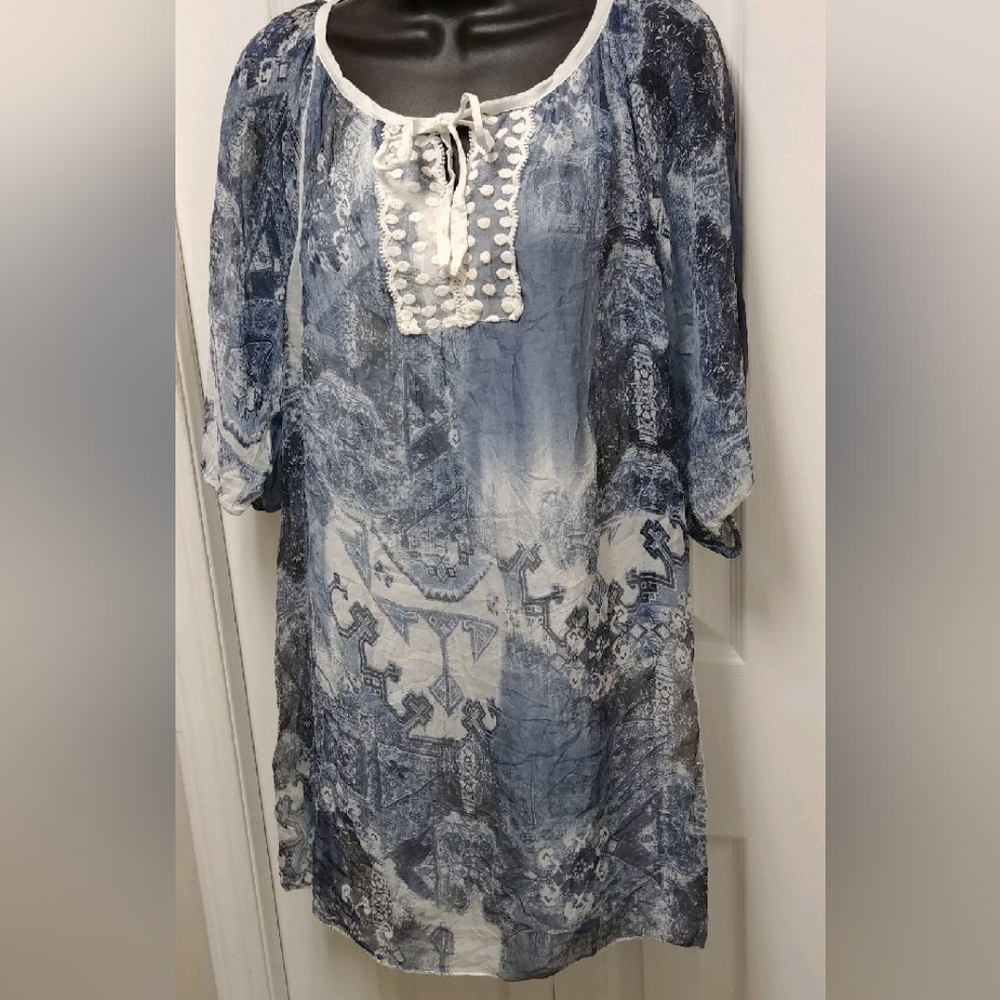 Marina Gigli silk tunic top.
